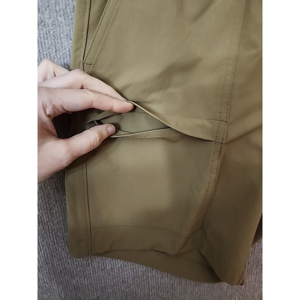 Sonoma Outdoor Cargo Shorts Mens 30 Brown Nylon Stretch Belted Elastic Waist NEW - Picture 4 of 11